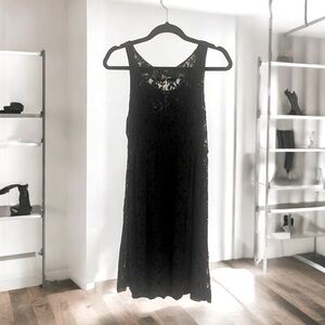 Johnny Was Biya Collection black s/l lace dress. Women’s size small.